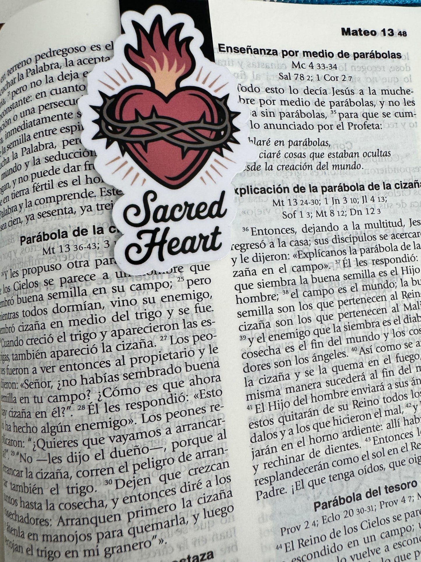 Sacred Heart Magnetic Bookmark