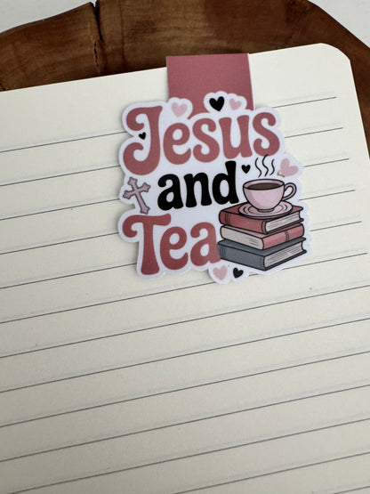 Jesus and Tea Magnetic Bookmark