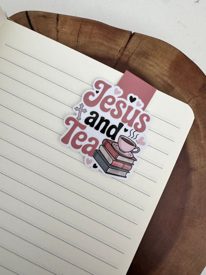 Jesus and Tea Magnetic Bookmark