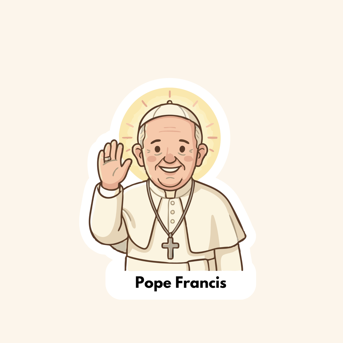 Pope Francis Kids Sticker