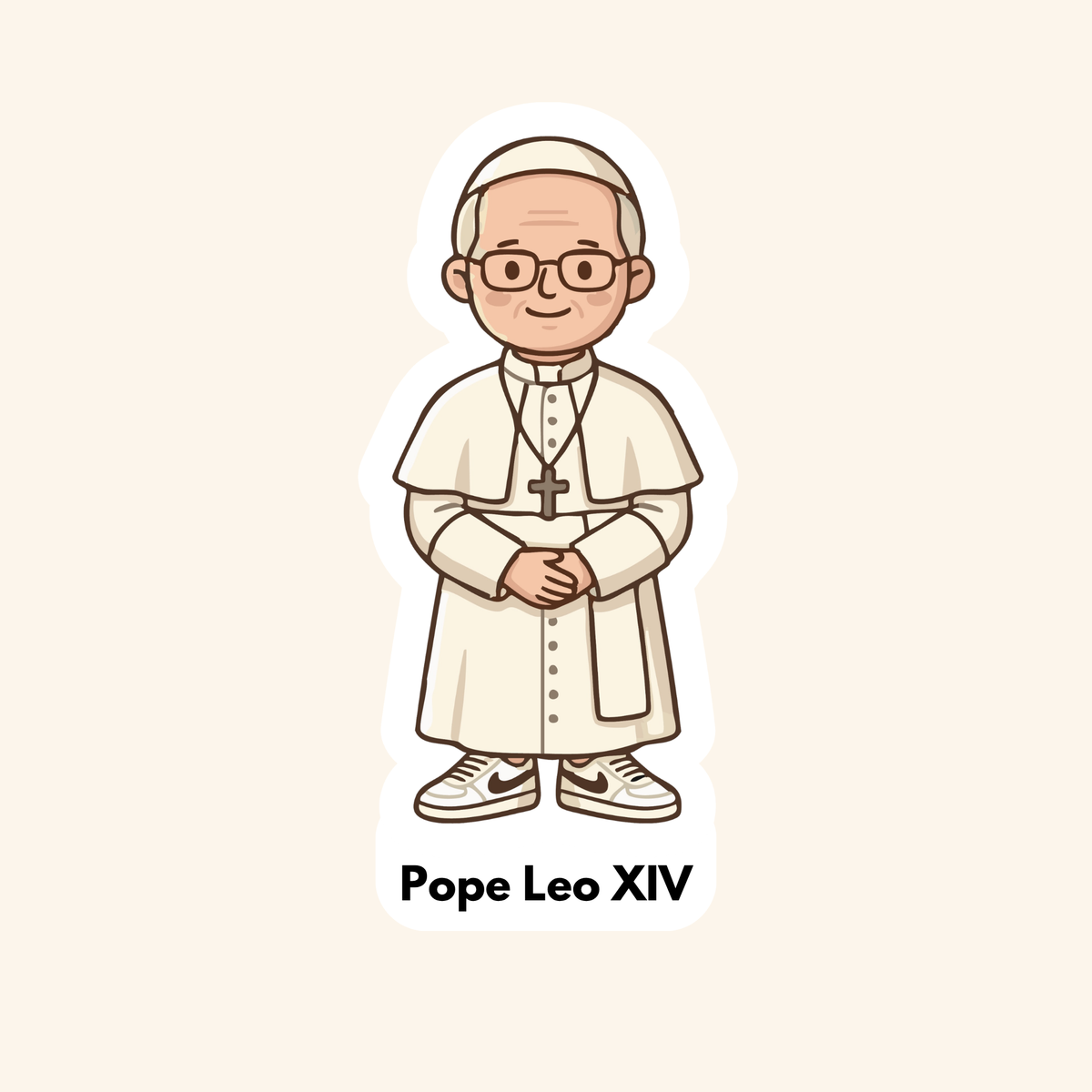 Pope Leo XIV Kids Sticker