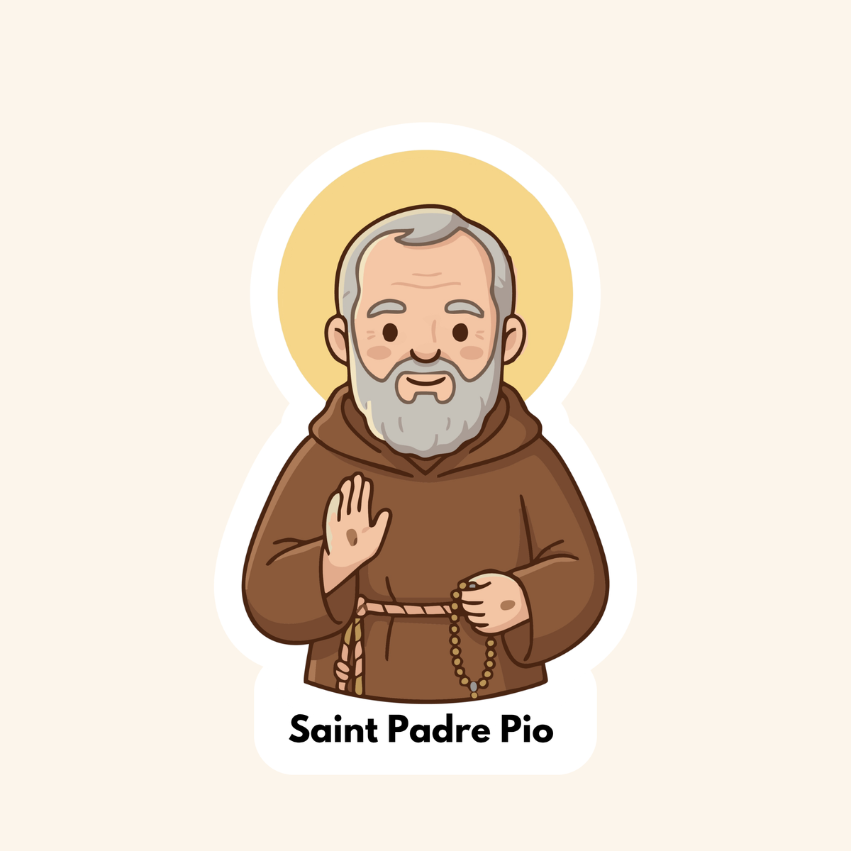 Saint Padre Pio Kids Sticker