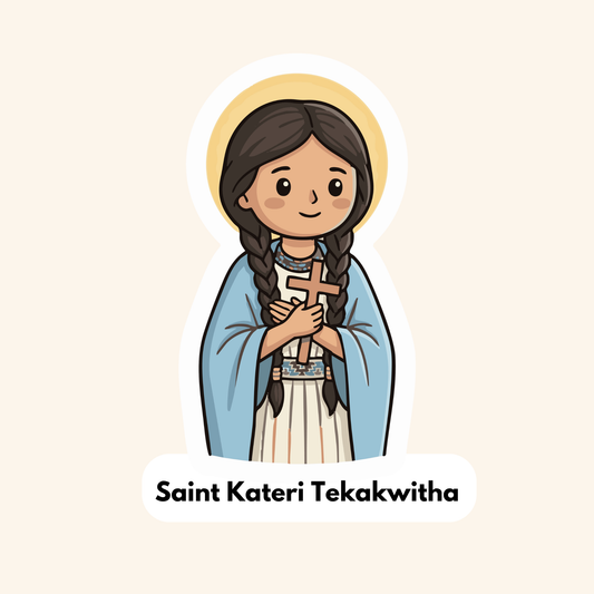 Saint Kateri Tekakwitha Kids Sticker