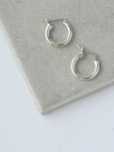 Adriana Sterling Hoop Earrings - Recetas Fair Trade