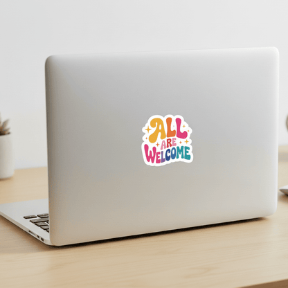 All are Welcome Stickers - Recetas Fair Trade