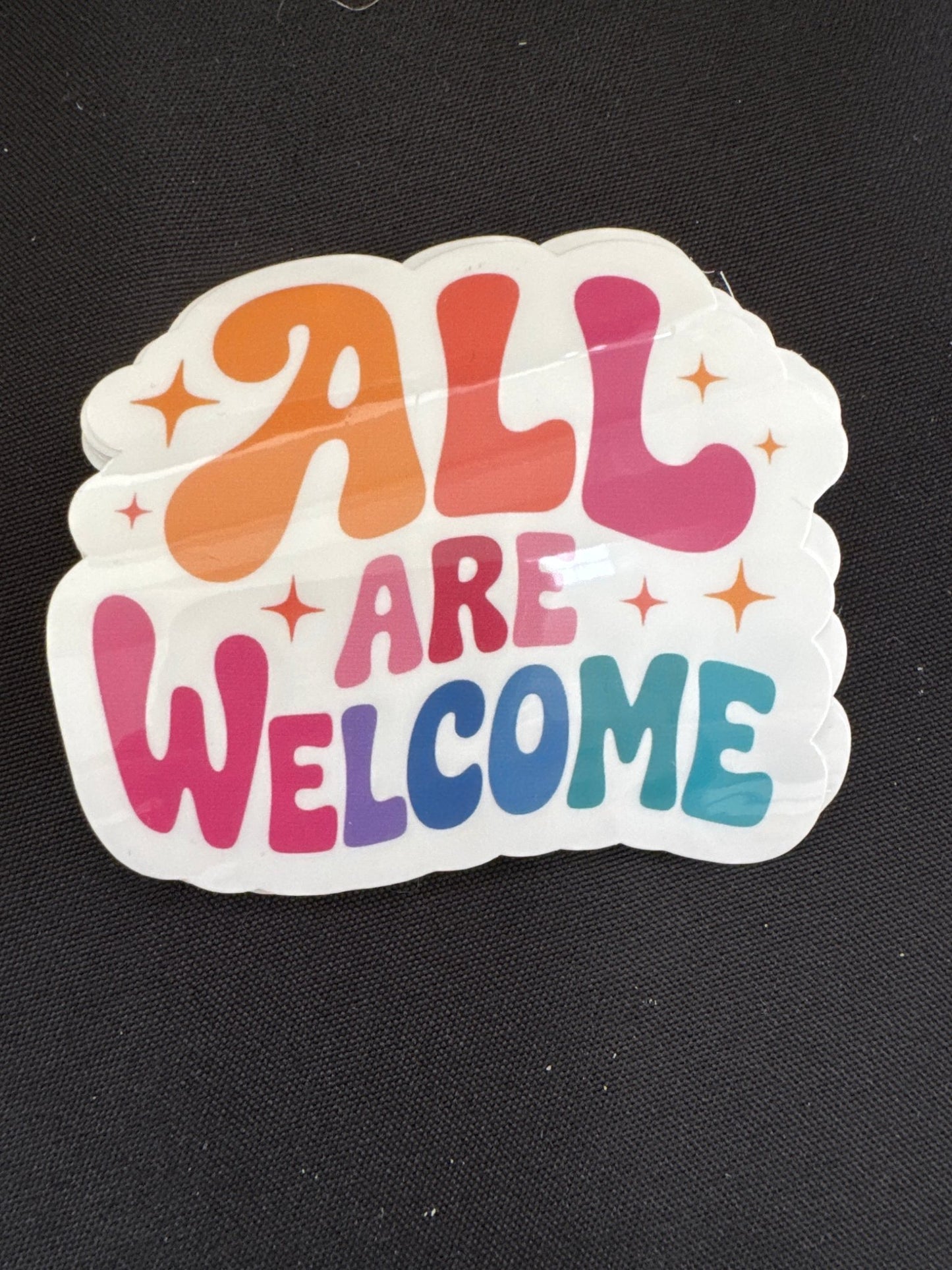 All are welcome stickers - Recetas Fair Trade