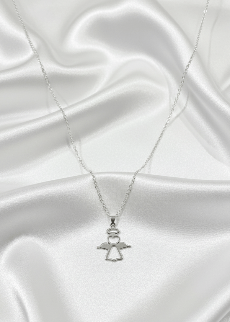 Angel de la Guardia (Guardian Angel) Necklace - Sterling Silver - Recetas Fair Trade
