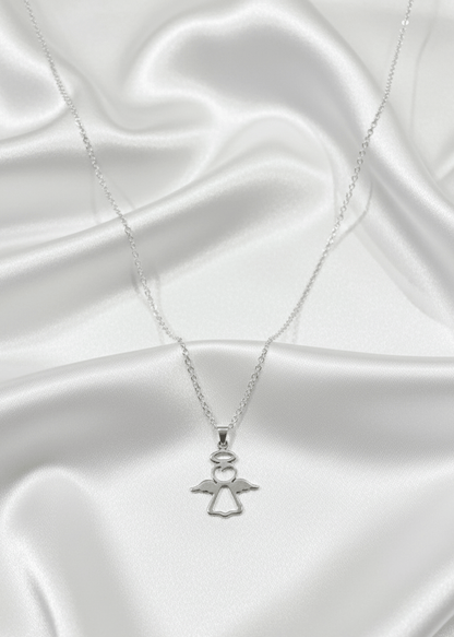 Angel de la Guardia (Guardian Angel) Necklace - Sterling Silver - Recetas Fair Trade