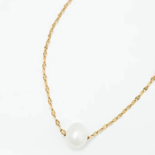 Annie Gold Pearl Necklace
