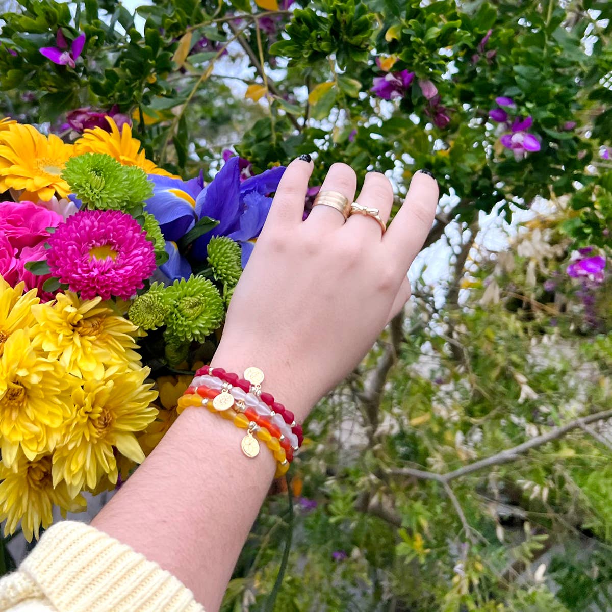 April • Birth Flower Bracelet - Recetas Fair Trade