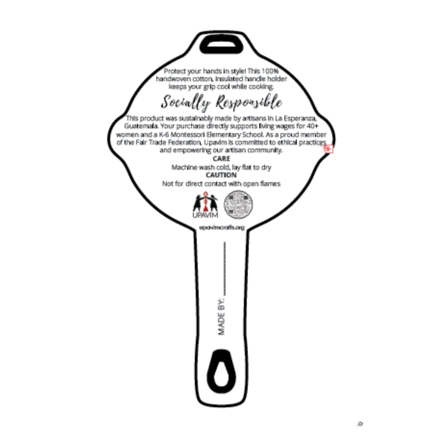 Snowman Skillet Handle Holder