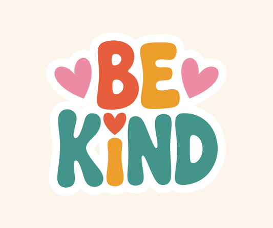 Be Kind Sticker - Recetas Fair Trade