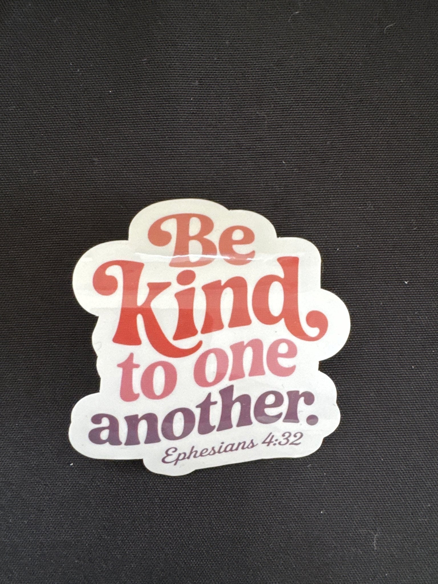 Be kind to one another sticker - Recetas Fair Trade