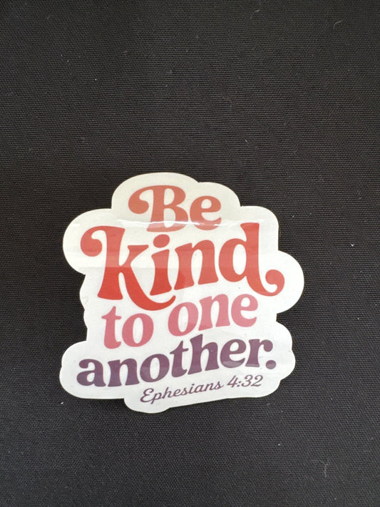 Be kind to one another sticker - Recetas Fair Trade