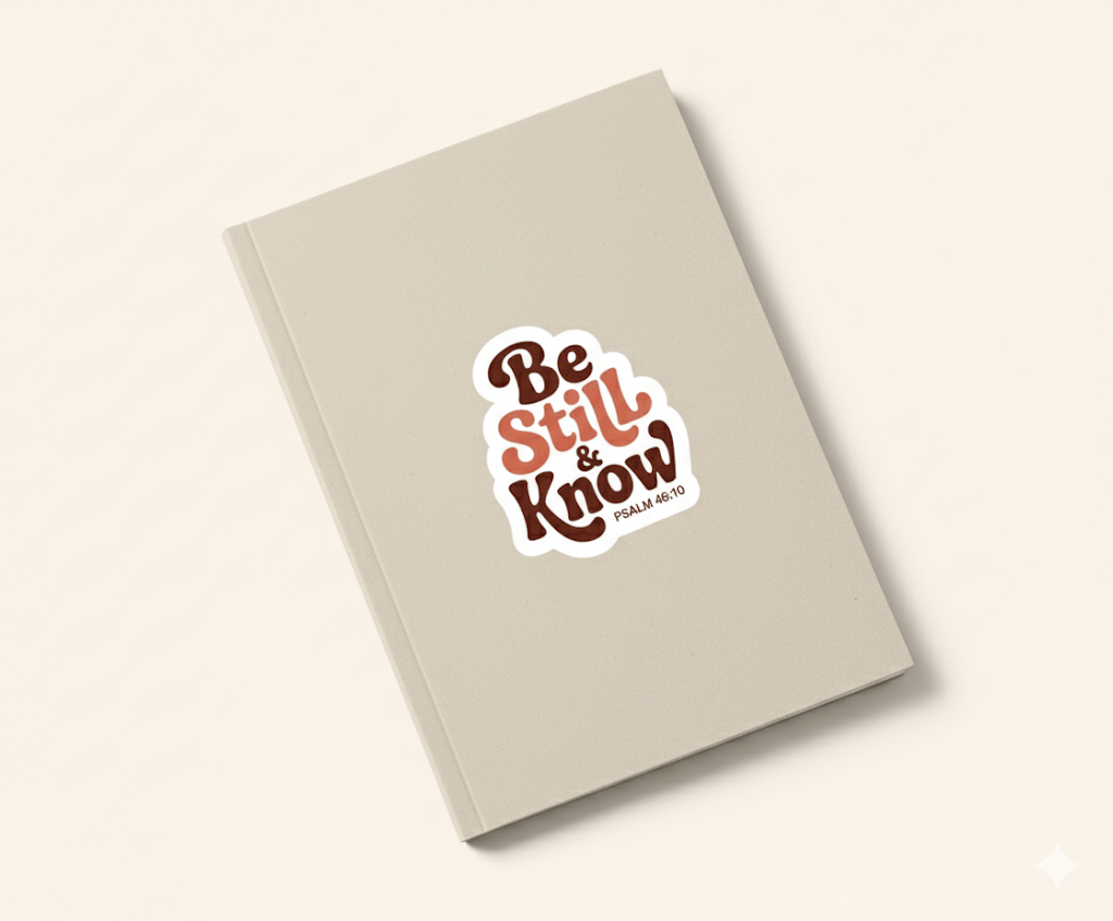 Be Still and Know Sticker - Recetas Fair Trade