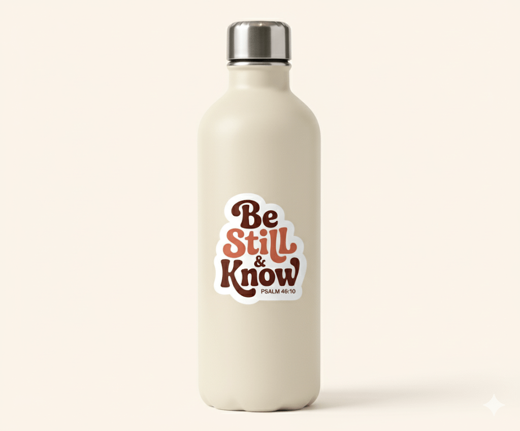 Be Still and Know Sticker - Recetas Fair Trade