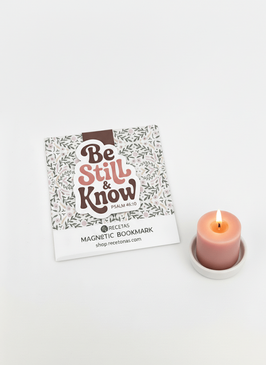 Be Still & Know(Psalm 46) Magnetic Bookmark - Recetas Fair Trade