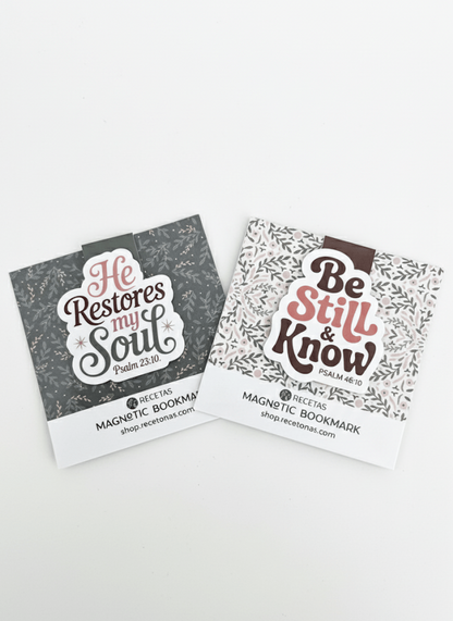 Be Still & Know(Psalm 46) Magnetic Bookmark - Recetas Fair Trade