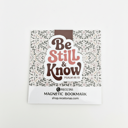 Be Still & Know(Psalm 46) Magnetic Bookmark - Recetas Fair Trade