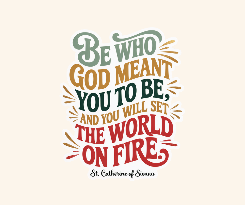 Be who God Meant You to Be Sticker - Recetas Fair Trade