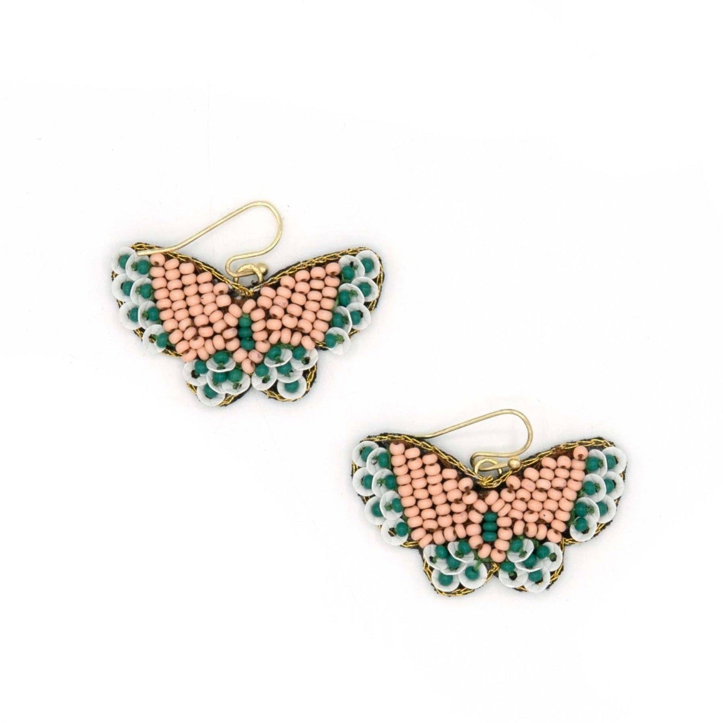 Beaded Butterfly Earrings