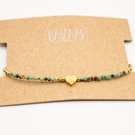 Beaded Heart Bracelet - Recetas Fair Trade