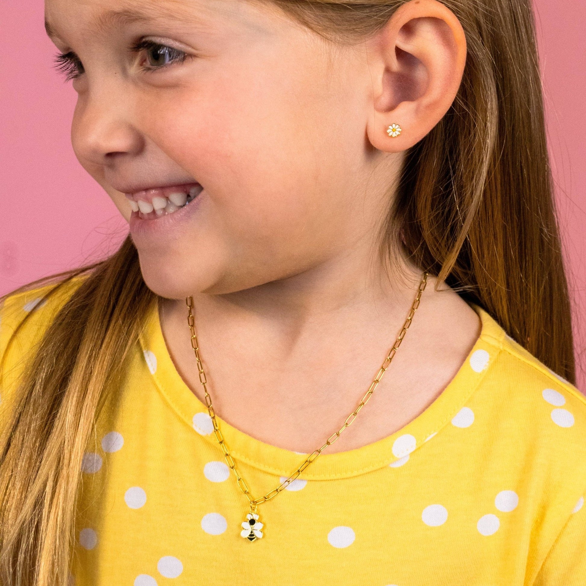 BEE & DAISY | Kids Necklace & Earrings Set - Recetas Fair Trade