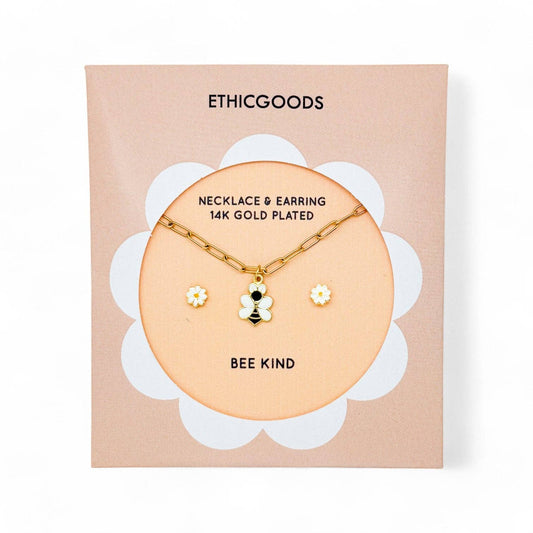 BEE & DAISY | Kids Necklace & Earrings Set - Recetas Fair Trade
