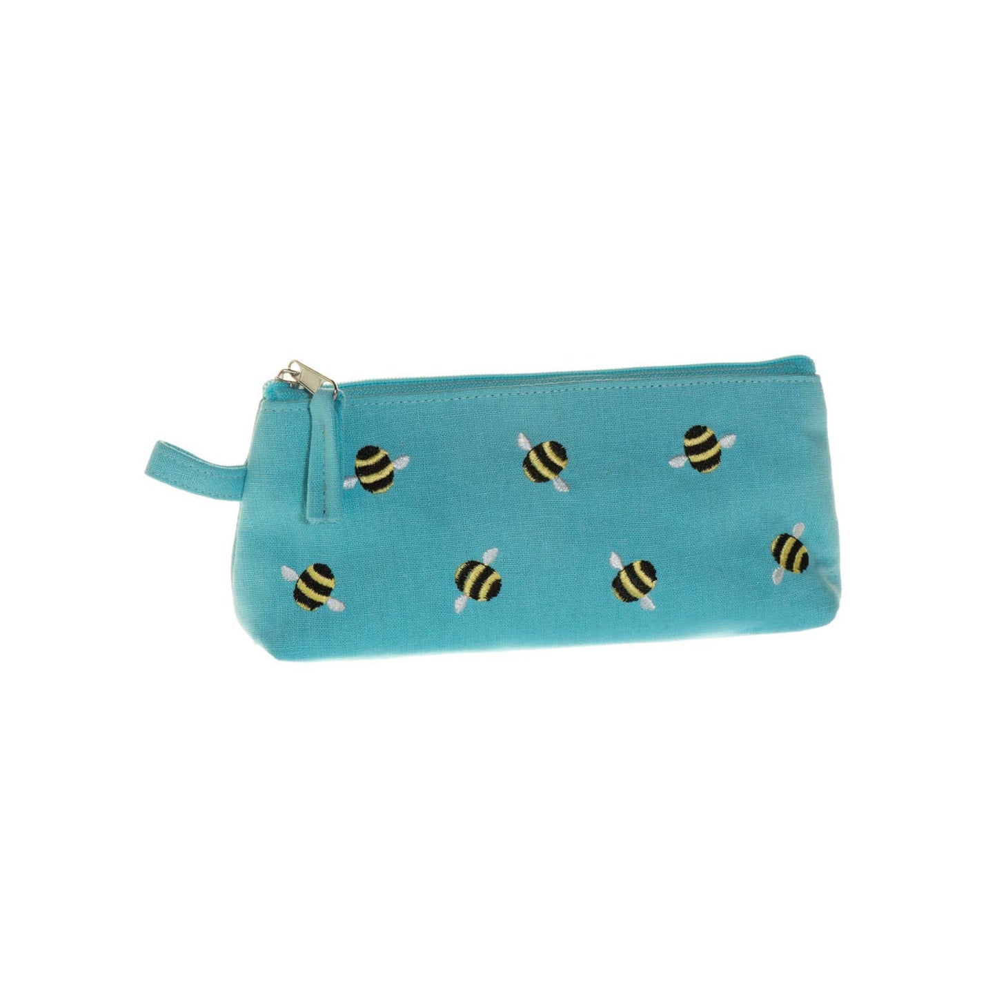 Bee Thin Cosmetic Case - Blue - Recetas Fair Trade