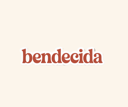 Bendecida Sticker - Recetas Fair Trade
