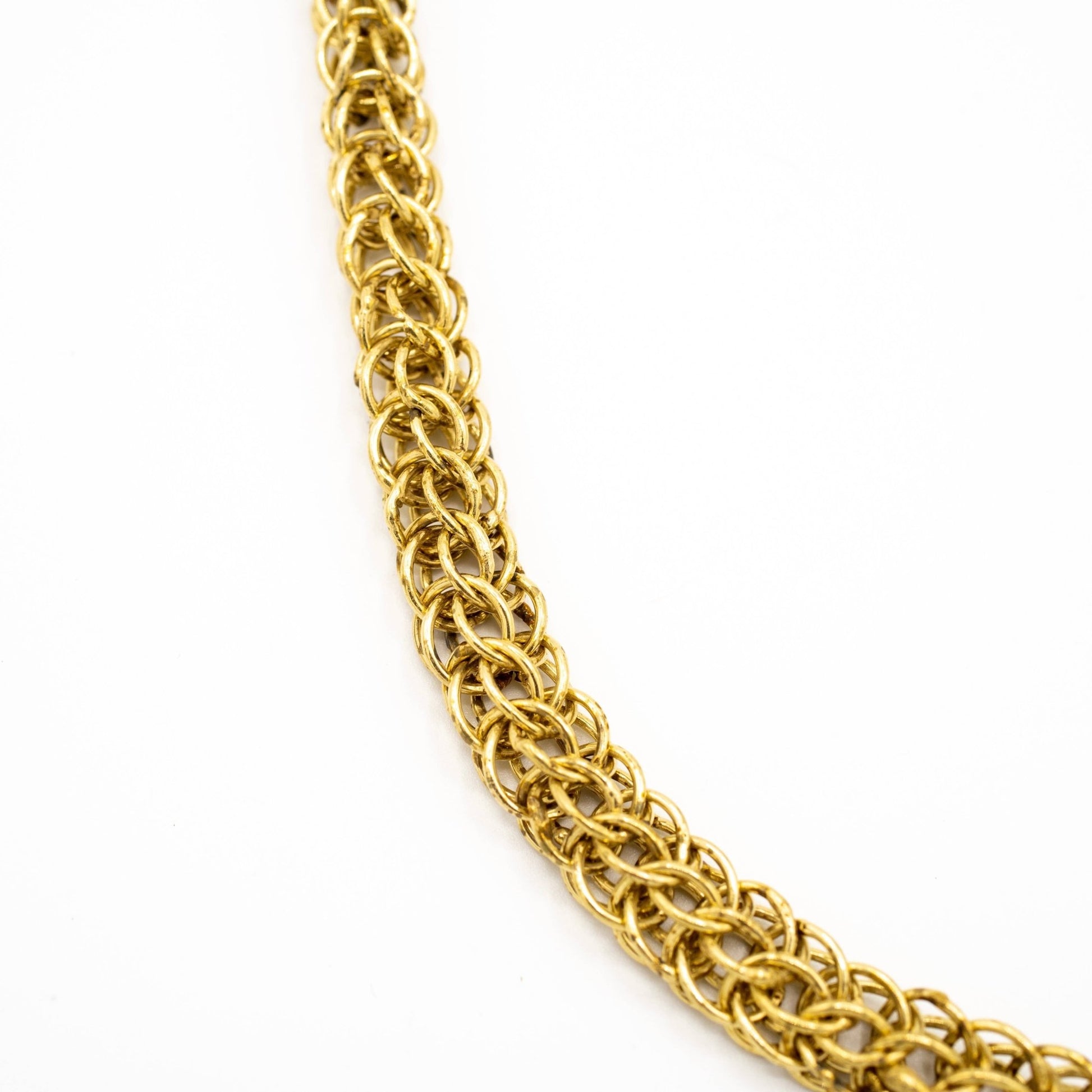 Braided Brass Chain Necklace - Recetas Fair Trade
