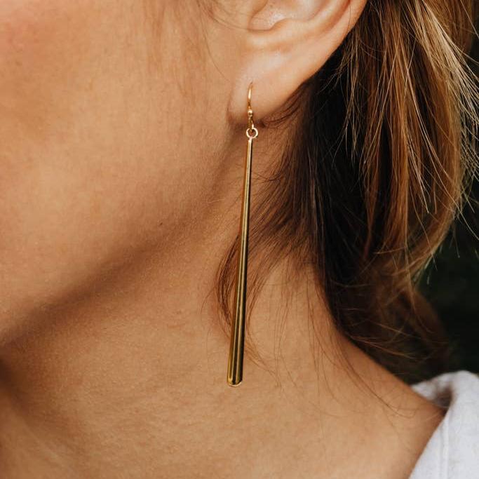 Branch Earrings - Gold - Recetas Fair Trade