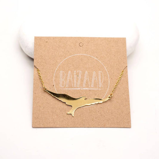 Brass Bird Necklace - Recetas Fair Trade