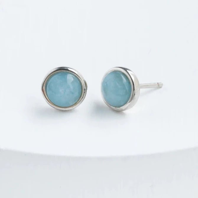 Breathe Aquamarine Studs