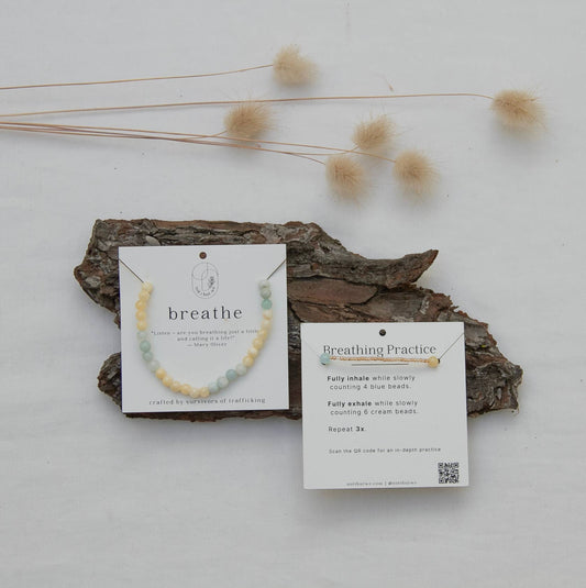 Breathe | Mindfulness Bracelet - Recetas Fair Trade
