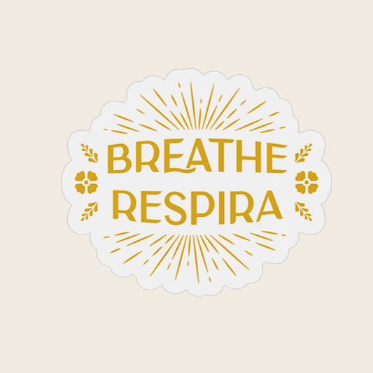 Breathe~Respira Eco - Safe Sticker - Recetas Fair Trade