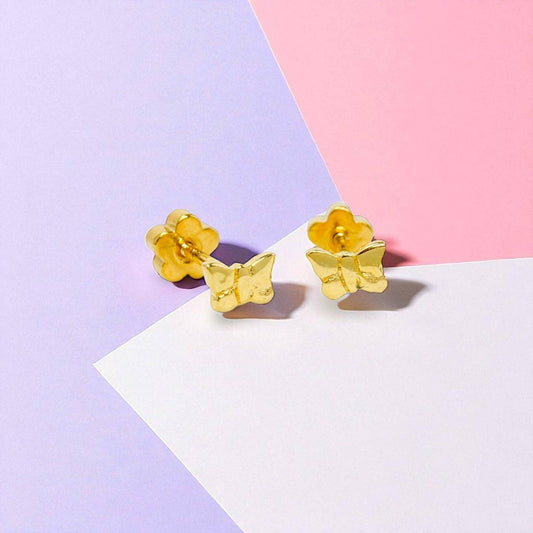 Butterfly Tiny Stud Earrings - Recetas Fair Trade
