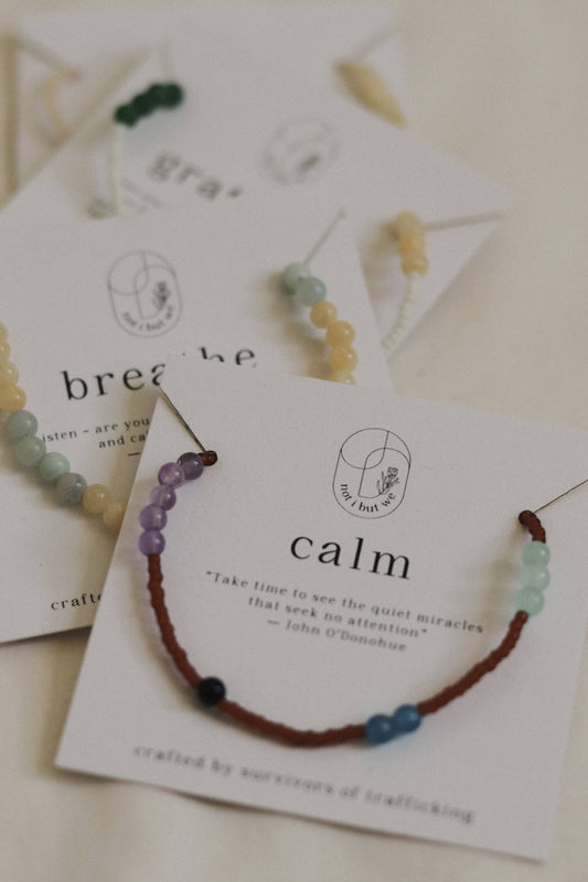 Calm | Mindfulness Bracelet - Recetas Fair Trade