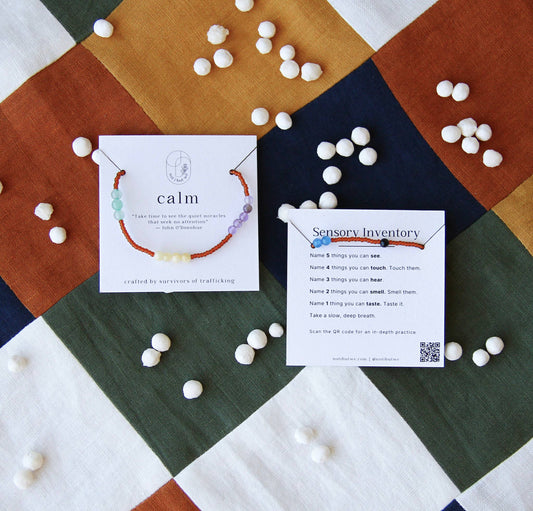Calm | Mindfulness Bracelet - Recetas Fair Trade
