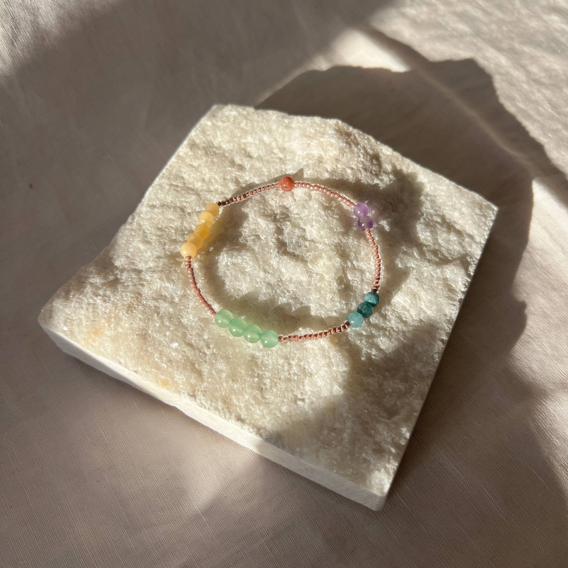 Calm | Mindfulness Bracelet | Gemstone Intention Bracelet - Recetas Fair Trade