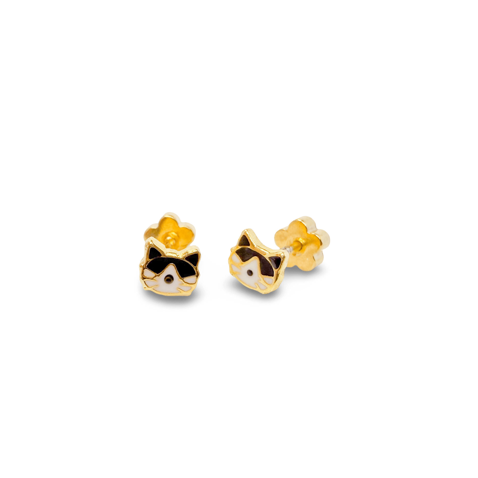 Cat Tiny Stud Earrings - Recetas Fair Trade