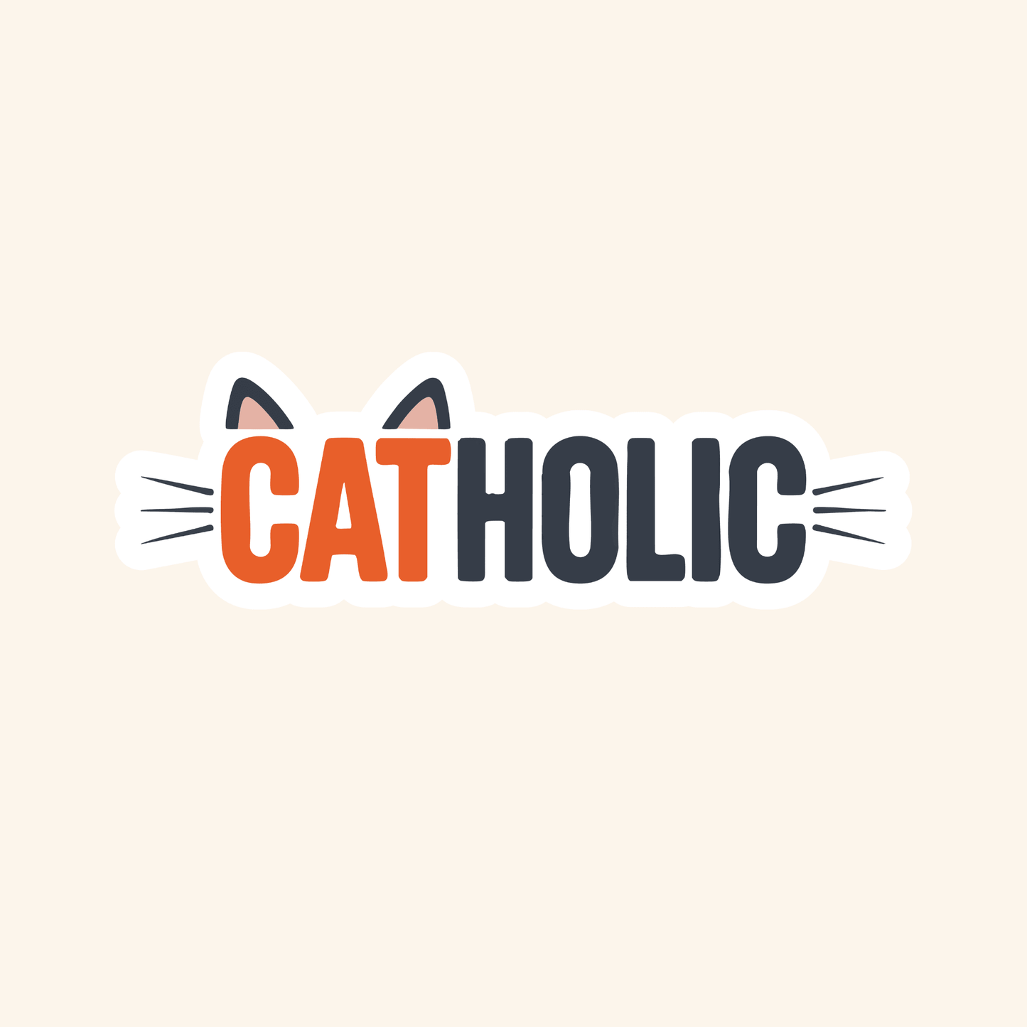 CATholic Sticker - Recetas Fair Trade