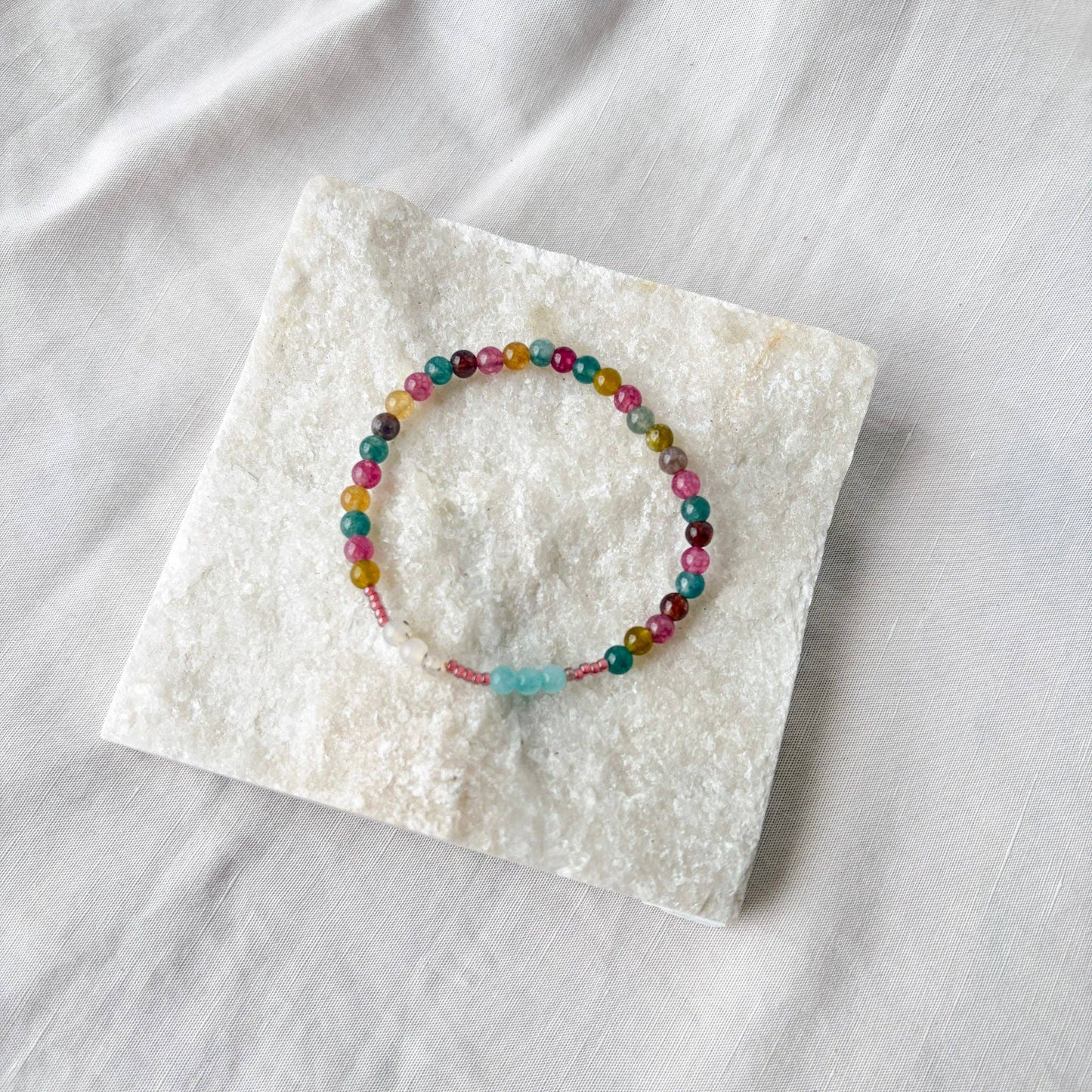 Celebrate Mindfulness Bracelet | Gemstone Intention Bracelet - Recetas Fair Trade