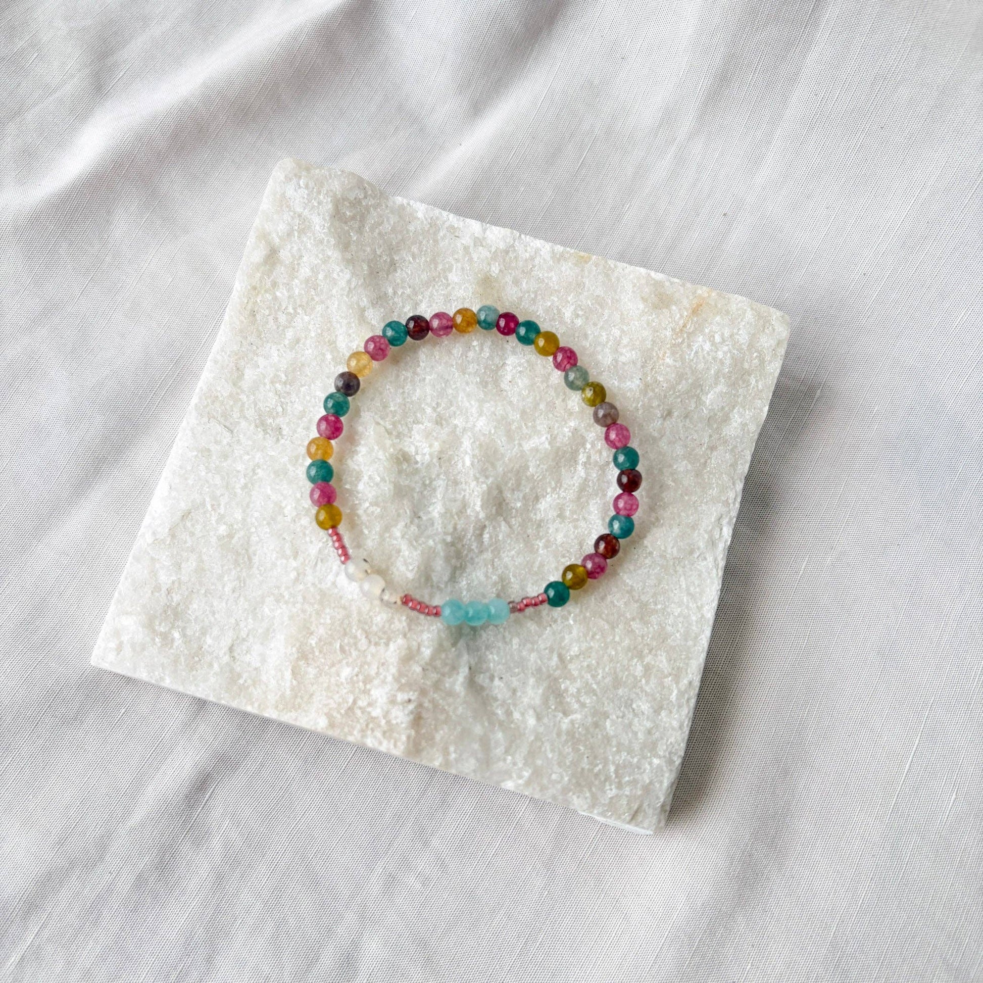 Celebrate Mindfulness Bracelet | Gemstone Intention Bracelet - Recetas Fair Trade