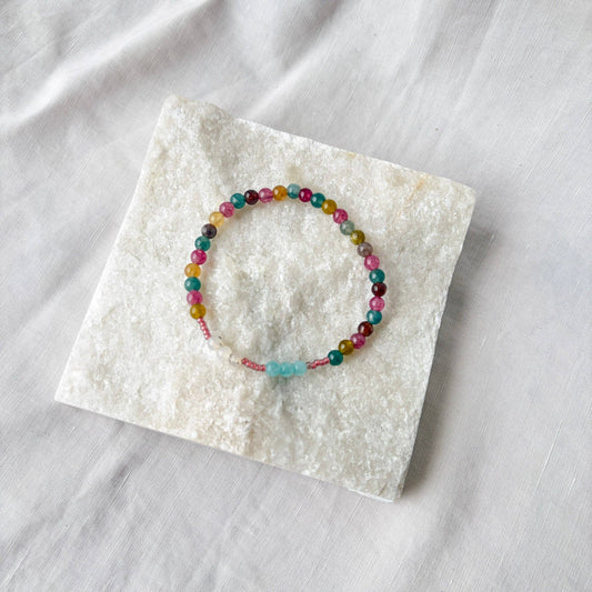 Celebrate Mindfulness Bracelet | Gemstone Intention Bracelet - Recetas Fair Trade