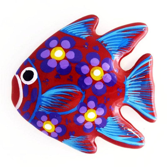 Ceramic Art Magnet by Native American Artisan Magdalena Diaz - Recetas Fair Trade