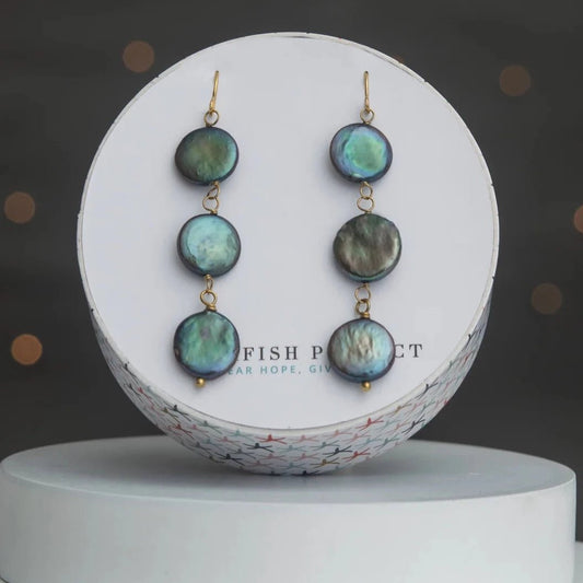 Chameleon Pearl Earrings