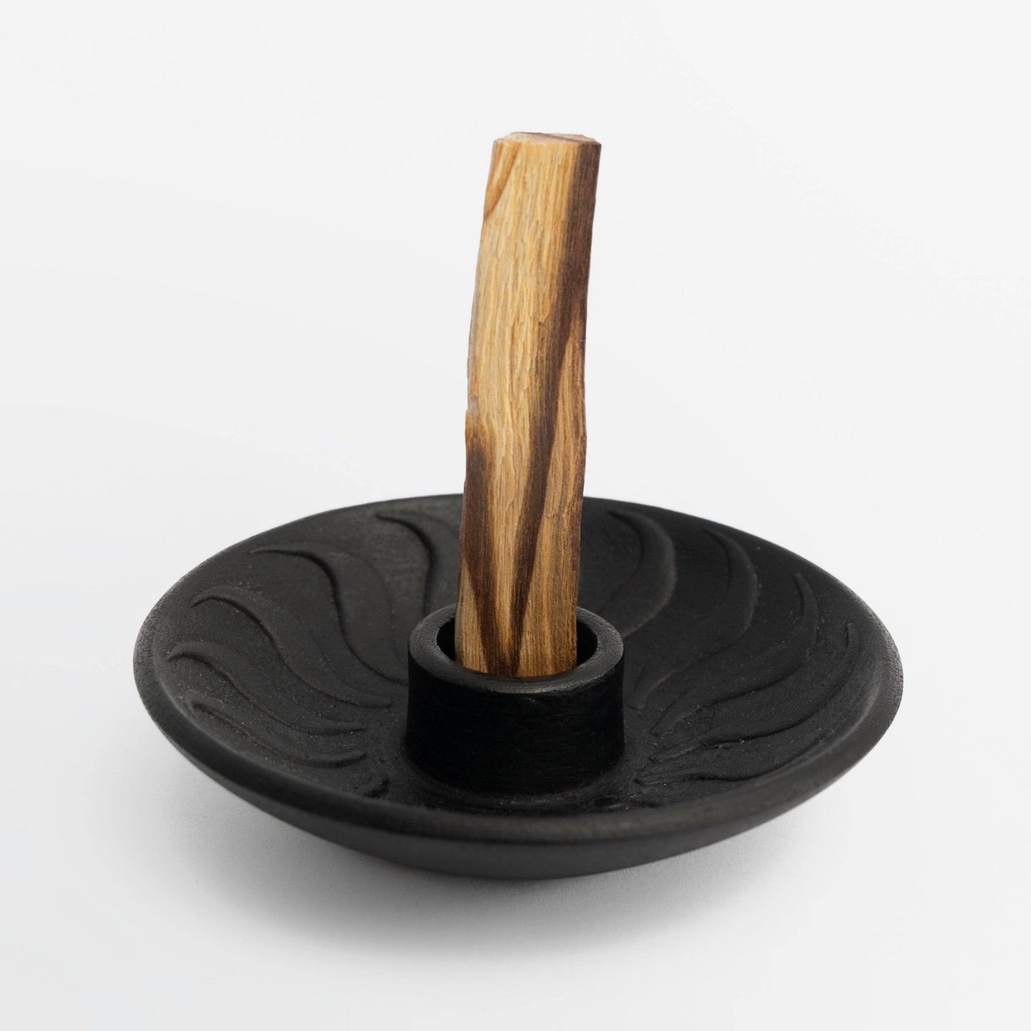 Chuculanas Ceramics Palo Santo Holder Black Matte - Recetas Fair Trade