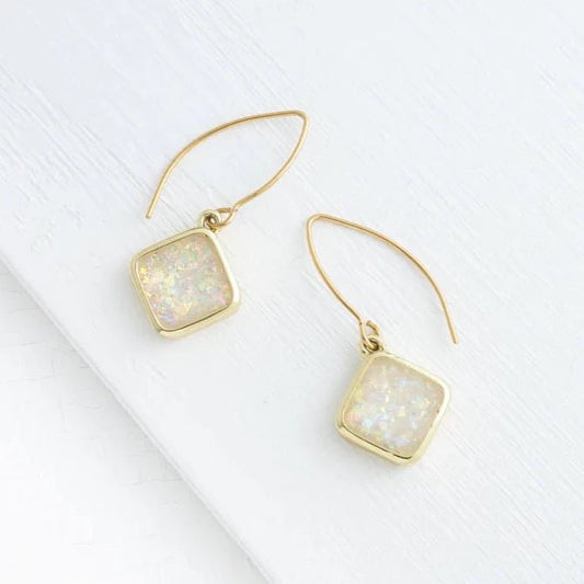 Clare Opal Earrings - Recetas Fair Trade