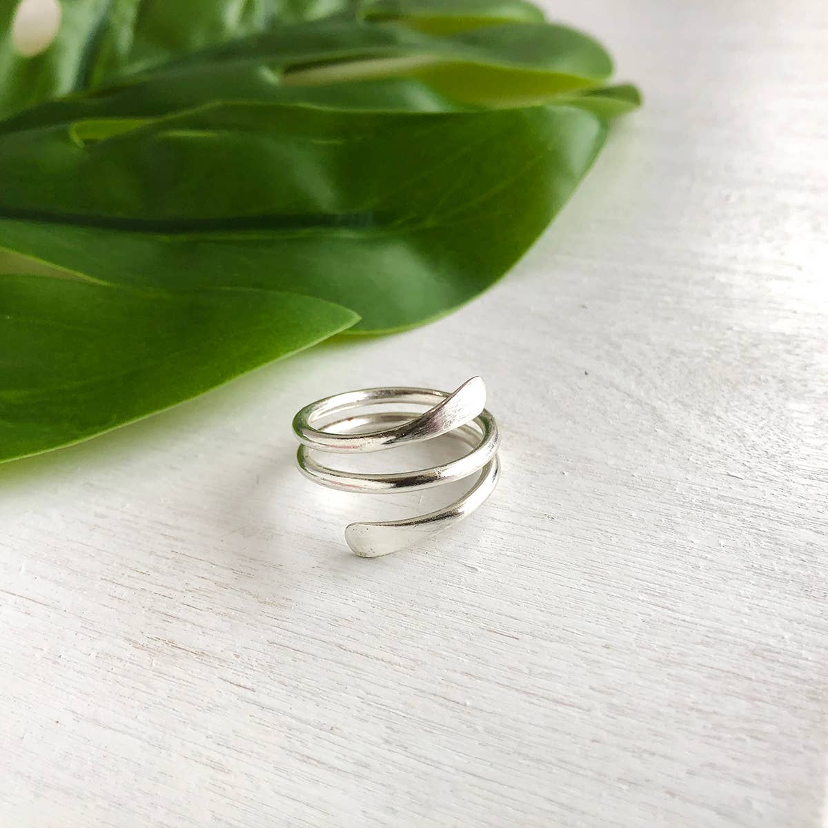 Silver Coiled Rings Coiled Wrap Ring - Silver - Recetas